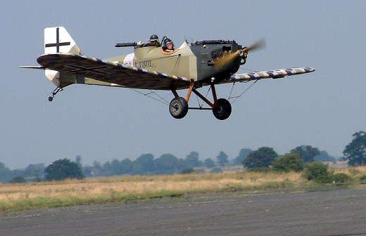 Vintage aeroplanes visiting