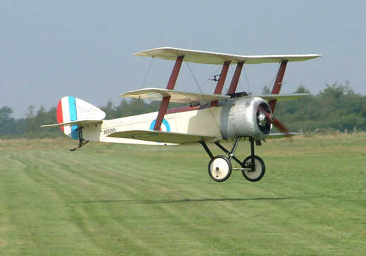 Vintage aeroplanes visiting